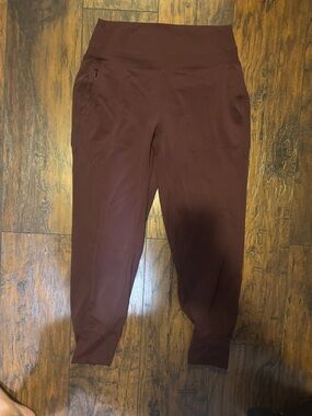 Athleta Maroon High-Waist Leggings